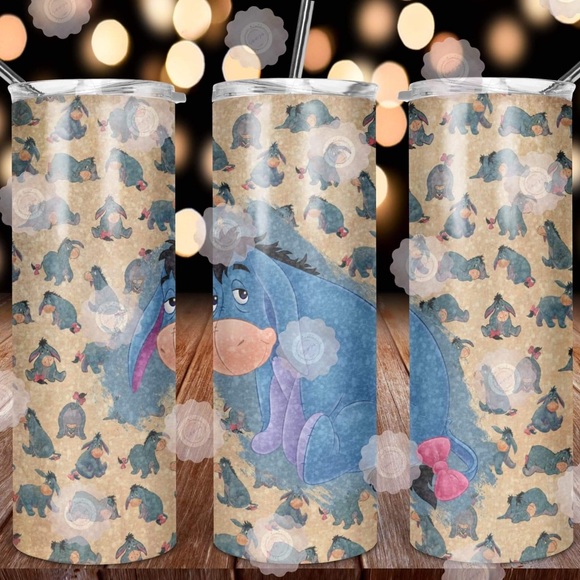 Eeyore classic custom tumbler Pooh travel beverage